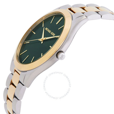 Michael Kors Slim Runway Quartz Green Dial Men's Watch