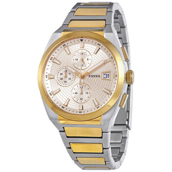 Fossil Everett Chronograph Quartz Cream Dial Men's Watch