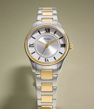 Fossil Gilmore Three-Hand Two-Tone Stainless Steel women’s Watch