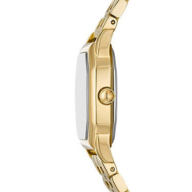 Fossil Harlow 27mm Three-Hand Gold-Tone Stainless Steel Watch
