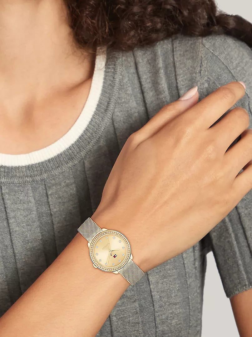 32MM Monochrome Mesh Bracelet Watch