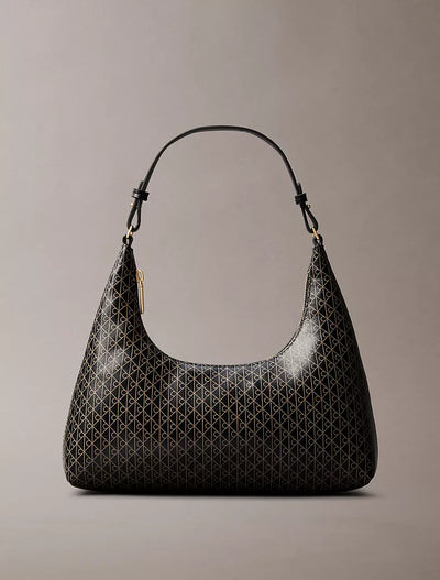 CK Allover Emblem Logo Shoulder Bag