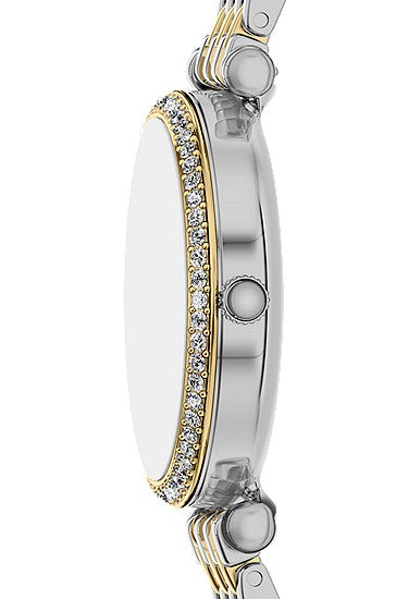 Fossil Carlie Mini Three-Hand Two-Tone Stainless Steel Watch