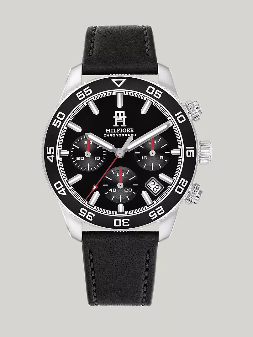 Tommy Hilfiger 41MM TH85 Leather Band Chronograph Watch