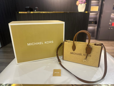 Michael Kors Mirella Medium Woven Satchel