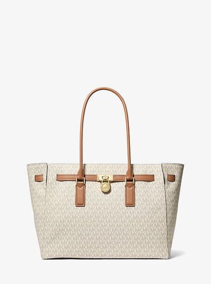 Michael Kors Hamilton Moderne Large Signature Logo Tote Bag
