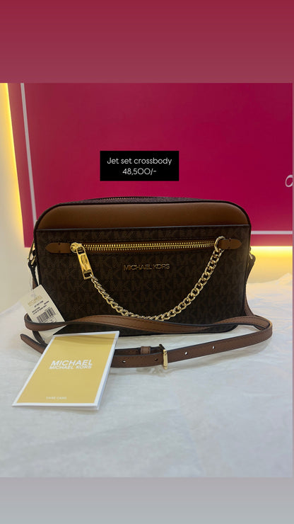 Michael Kors Jet Set Large Logo Crossbody Bag