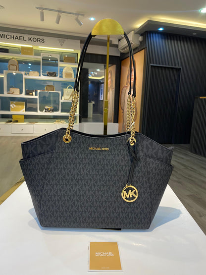 Michael Kors Jet Set Large Signature Logo Shoulder Bag