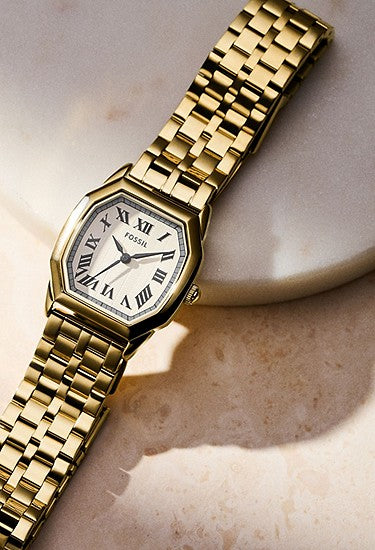 Fossil Harlow Three-Hand Gold-Tone Stainless Steel Watch