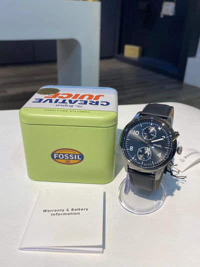 Fossil Bennett Multifunction Black Leather men’s Watch