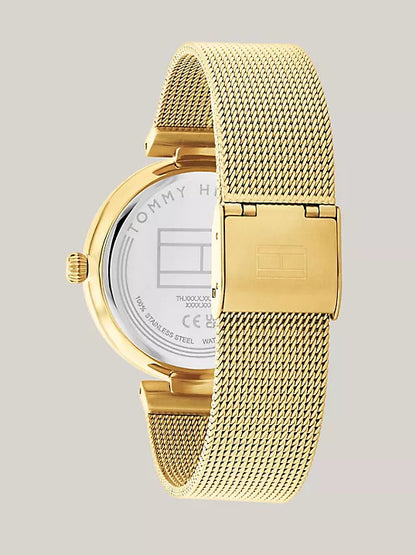 Tommy Hilfiger 36MM Multifunction Gold-Tone Mesh Watch