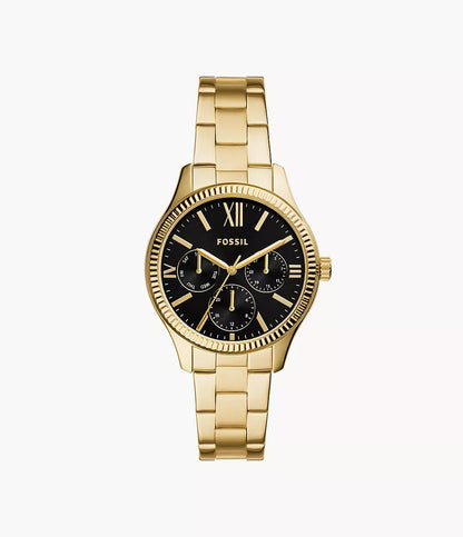 Fossil Rye Multifunction Gold-Tone Stainless Steel Watch