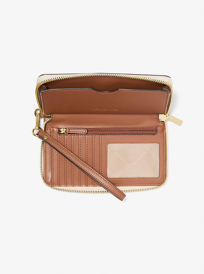 Michael Kors Jet Set Signature Logo Smartphone Wristlet