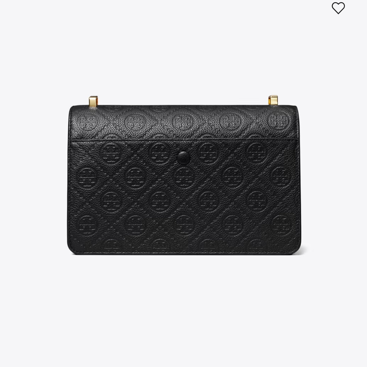 Tory Burch T MONOGRAM PEBBLED SHOULDER BAG