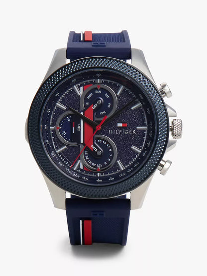 Tommy Hilfiger 46MM Sport Watch With Signature Strap