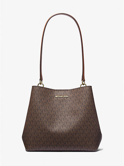 Michael Kors  Pratt Medium Signature Logo Shoulder Bag