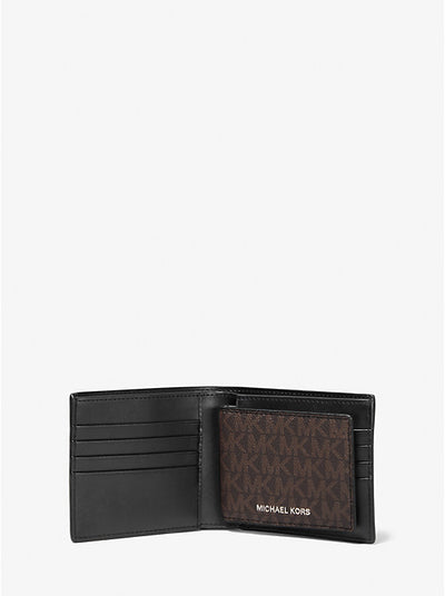 Michael Kors Cooper Logo Billfold Wallet With Passcase