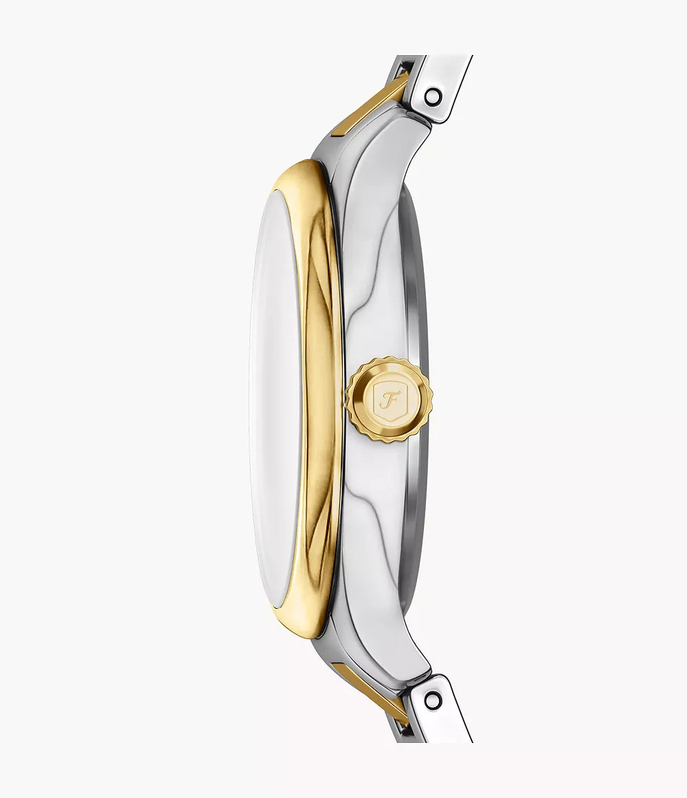 Fossil Gilmore Three-Hand Two-Tone Stainless Steel Watch