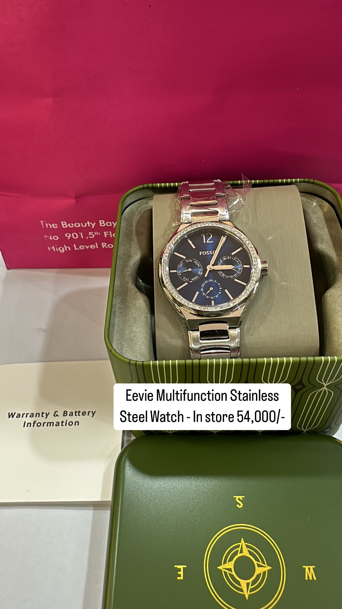 Fossil Eevie Multifunction Stainless Steel Watch