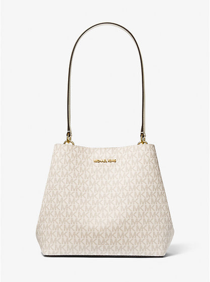 Michael Kors Pratt Medium Signature Logo Shoulder Bag