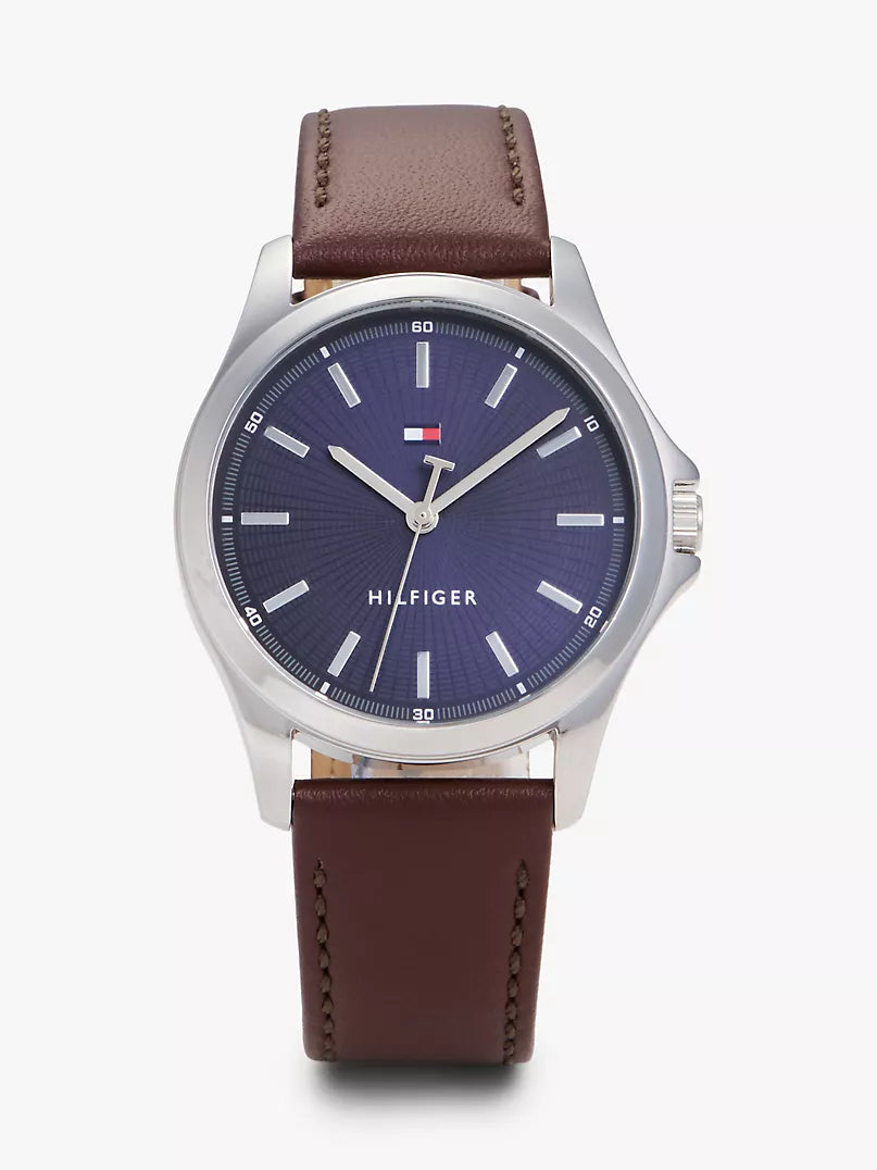 Tommy Hilfiger 43MM Leather Strap Sport Watch