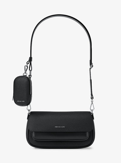 Michael Kors Jet Set Travel Small Pebbled Leather Crossbody Bag With Pouch