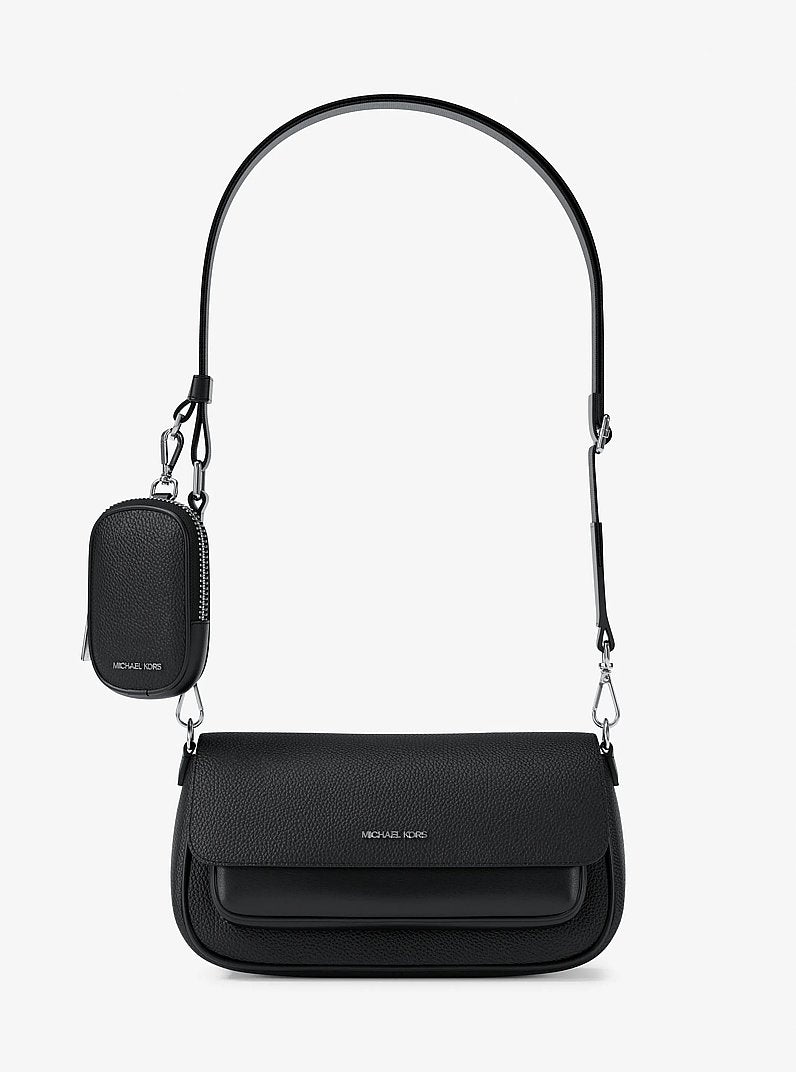 Michael Kors Jet Set Travel Small Pebbled Leather Crossbody Bag With Pouch