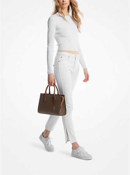 Sheila Medium Logo Satchel