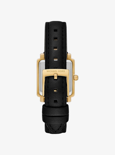 Michael Kors Mini Gwynn Gold-Tone and Leather Watch