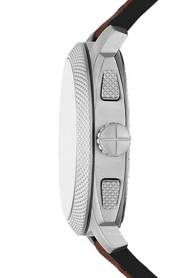 Fossil Machine Chronograph Brown Leather Watch