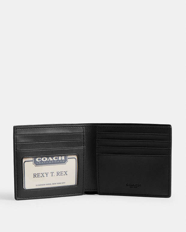 Coach Id Billfold Wallet In Signature Canvas