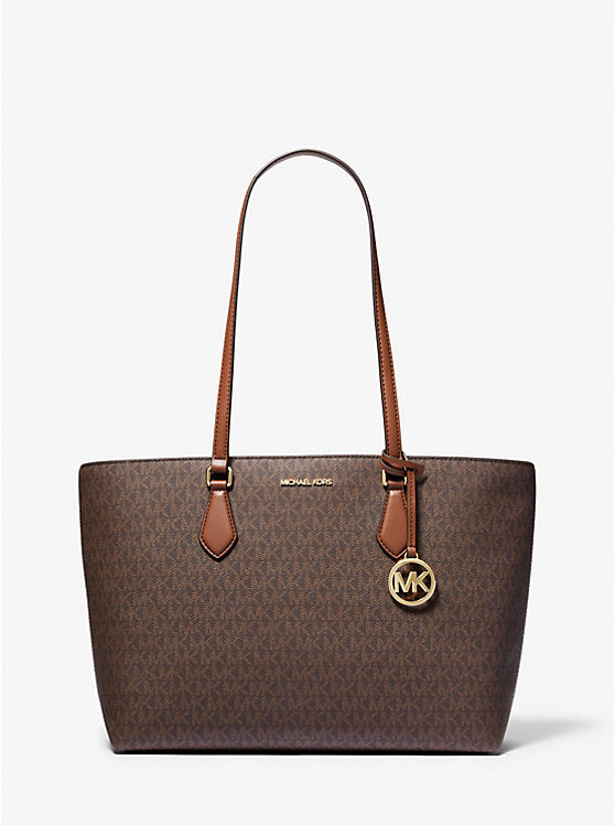 Micheal Kors Sheila Large Signature Logo Tote Bag