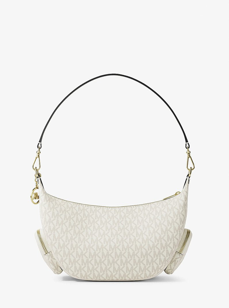 Michael Kors Merritt Medium Signature Logo Convertible Shoulder Bag