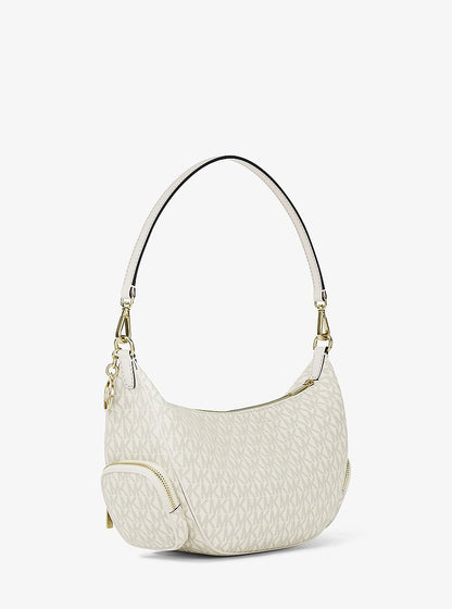 Michael Kors Merritt Medium Signature Logo Convertible Shoulder Bag