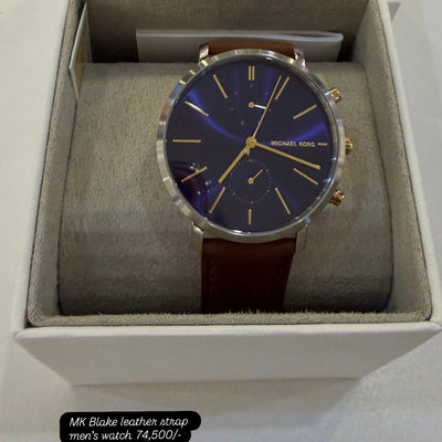 Michael Kors Blake Multifunction Leather Strap Watch, 42mm