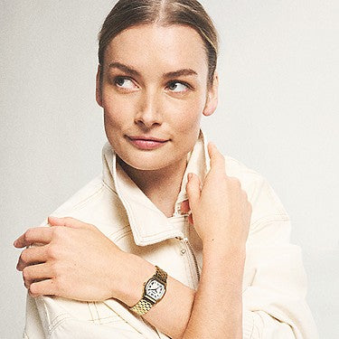 Fossil Harlow 27mm Three-Hand Gold-Tone Stainless Steel Watch