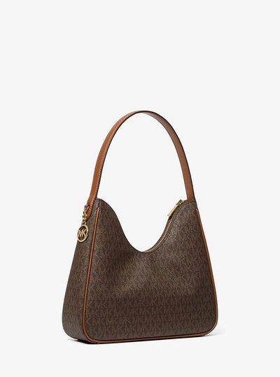 Michael Kors Nayla Small Signature Logo Hobo Shoulder Bag
