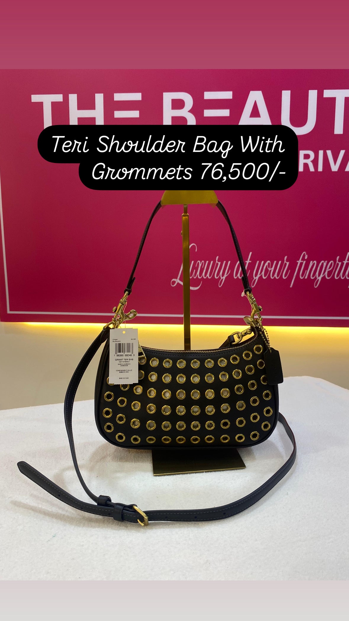 Teri Shoulder Bag With Grommets