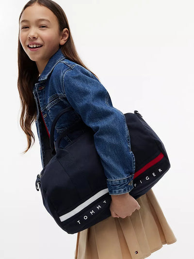 Tommy Hilfiger Kids' Flag Stripe Logo Duffle Bag