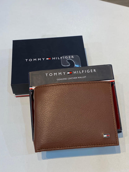 Tommy Hilfiger Pebbled Leather Bifold Wallet