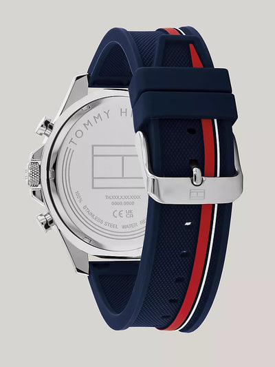 Tommy Hilfiger 46MM Sport Watch With Signature Strap