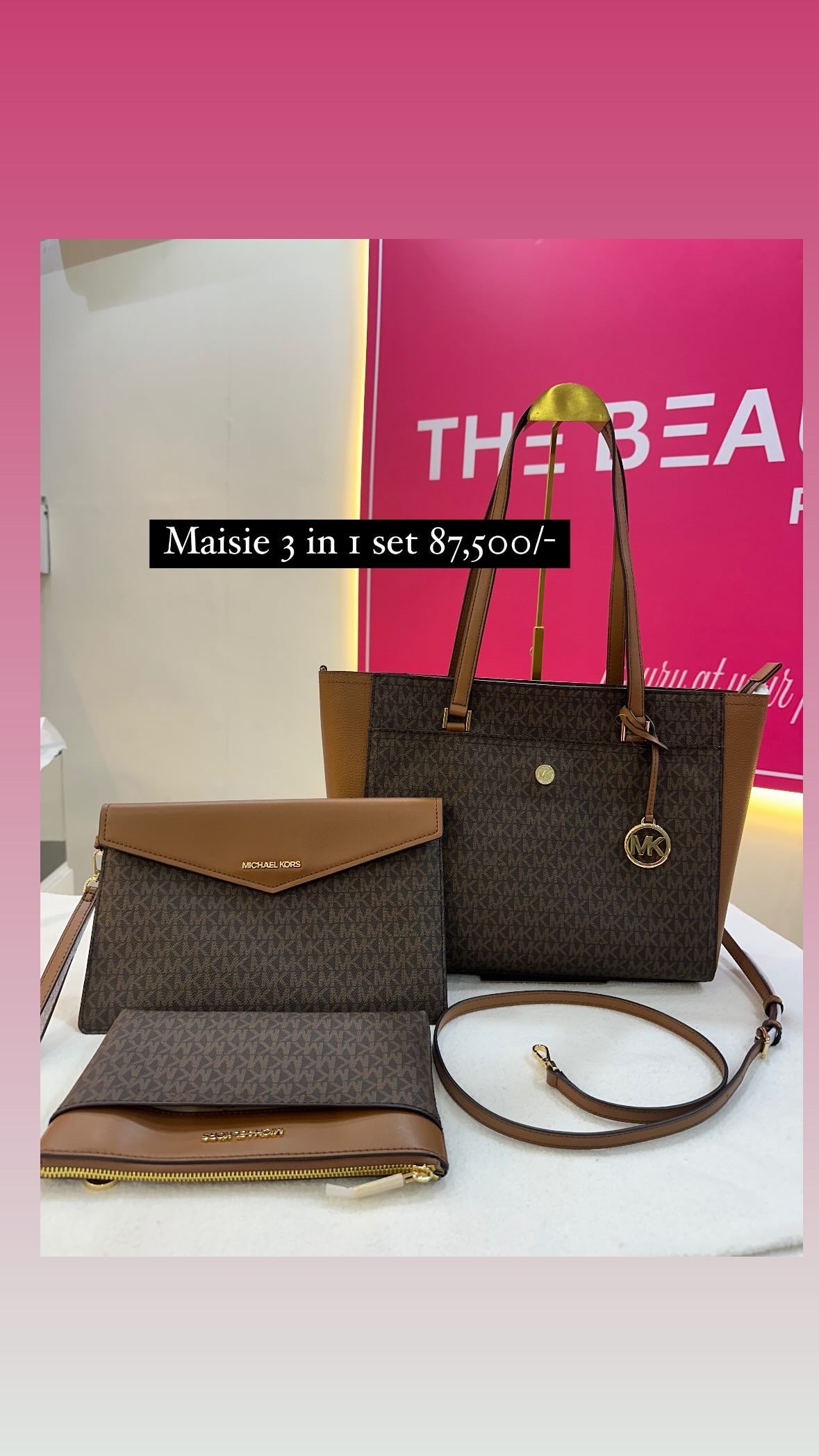 Michael Kors Maisie Large Logo 3-in-1 Tote Bag