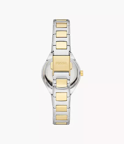 Fossil Eevie Three-Hand Date Two-Tone Stainless Steel Watch