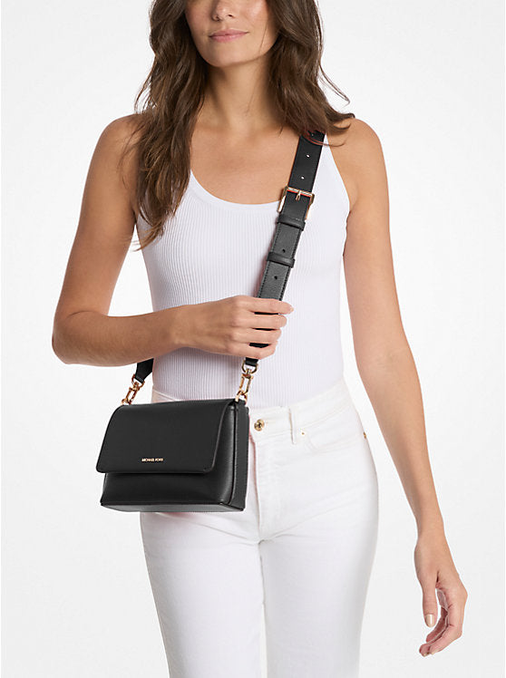 Michael Kors Nessa Small Leather Crossbody Bag