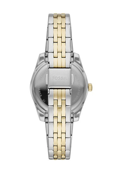 Fossil Scarlette Three-Hand Date Two-Tone Stainless Steel Watch
