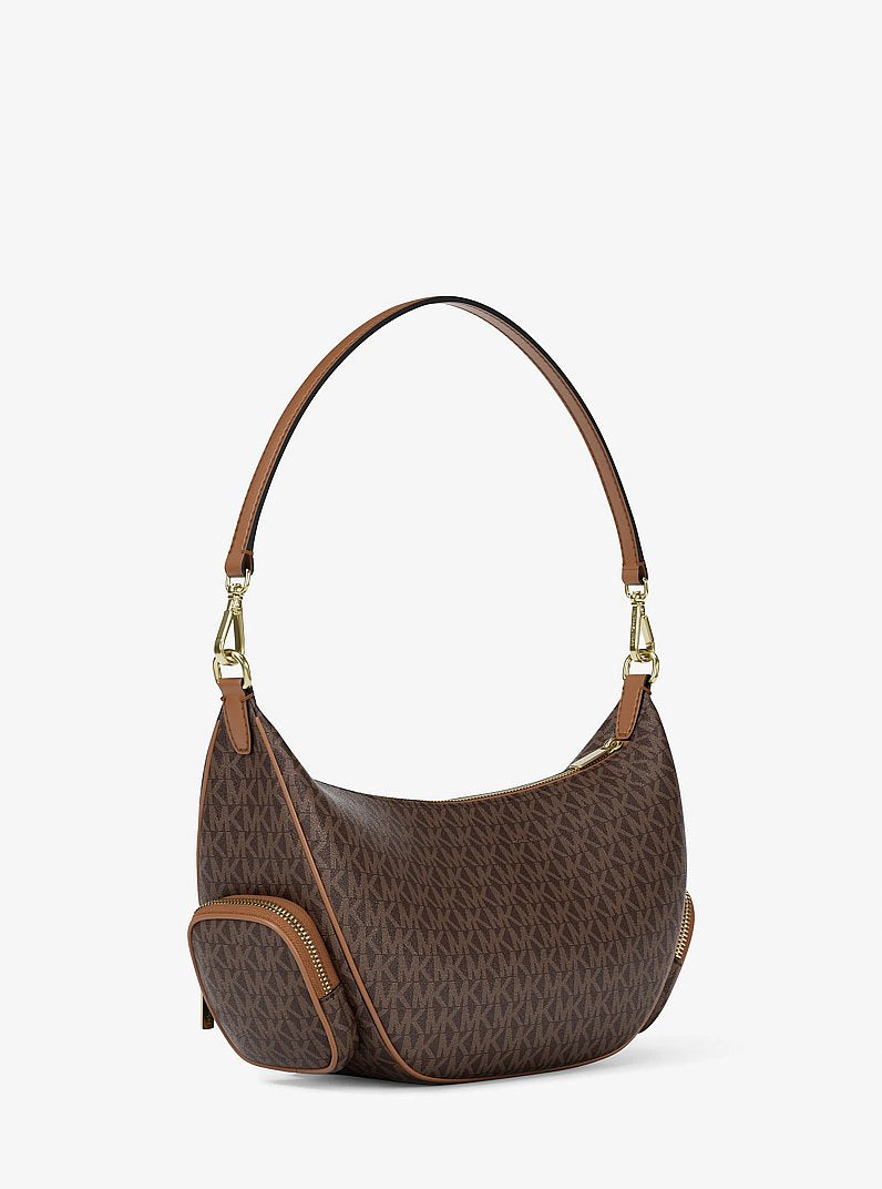 Michael Kors Merritt Medium Signature Logo Convertible Shoulder Bag
