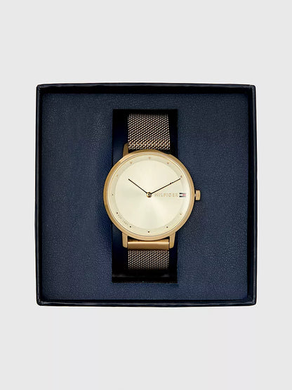 Tommy Hilfiger Gold Watch With Magnetic Strap