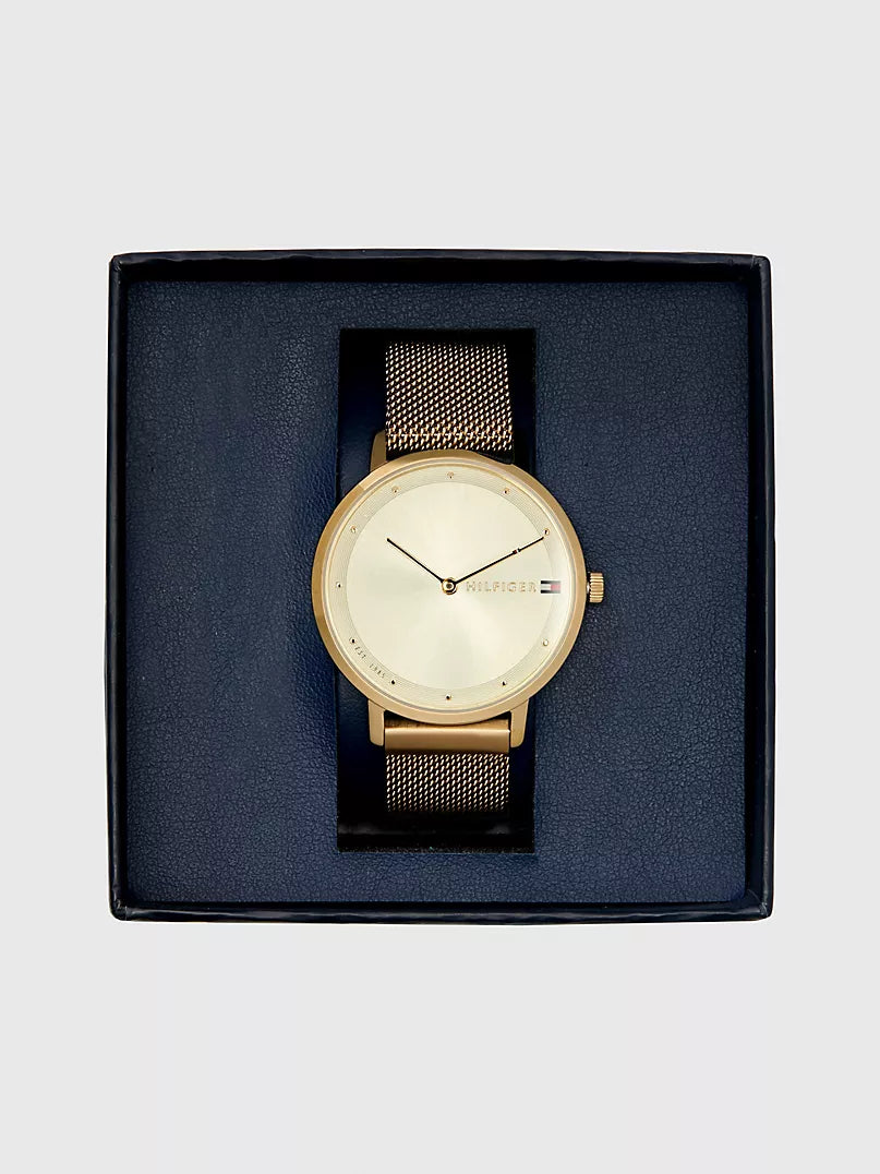 Tommy Hilfiger Gold Watch With Magnetic Strap
