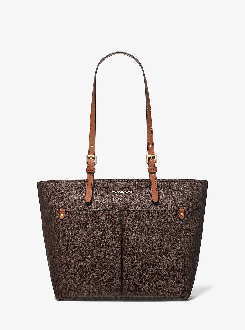 Michael Kors Jet Set Medium Logo Pocket Tote Bag