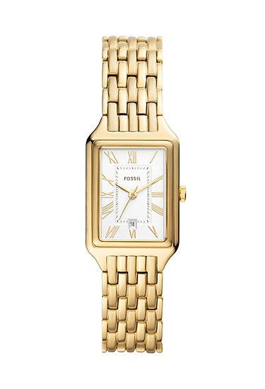 Fossil Raquel Three-Hand Date Gold-Tone Stainless Steel Watch